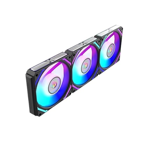 3PCS WF-120 ARGB PWM Chassis Fan 120mm Computer Cooling Fan(Regular Black)