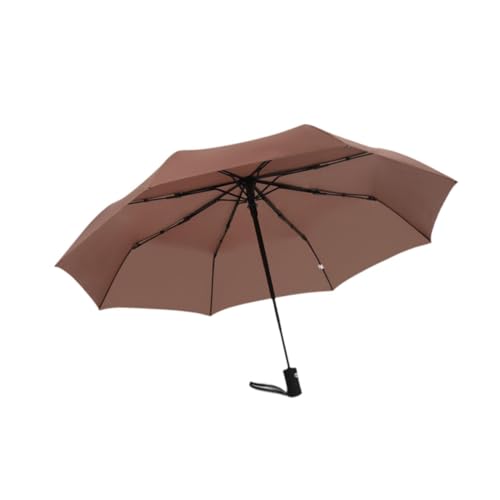 Parapluie à 8 baleines de couleur marron pour vos balades nature