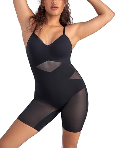 HONEYLOVE Shapewear Low-Back Bodysuit for Women - Targeted Compression Body Shaper