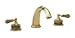 Phylrich K1270P/025 - Regent Deck Mounted Tub Set, Green Onyx Handle - Trim Only
