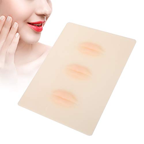 Silicone Lip Practice Skin, Silicone Fake Skins for Lips Permanent Tattoo Makeup Kit for Lip Training Tattoo Skin Practice For Lips Permanent Makeup Brow And Lips Silicone Skin Tattoo Training