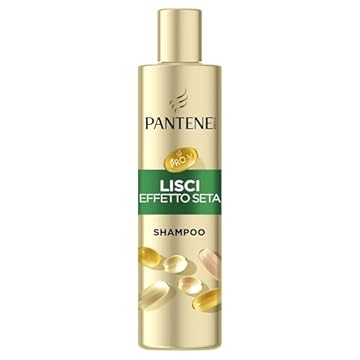 Pantene Pro-V Miracle Serum Shampoo Lisci Effetto Seta, con Acido ialuronico, Il potere di un siero in uno shampoo, Per capelli crespi e secchi, 250 ML