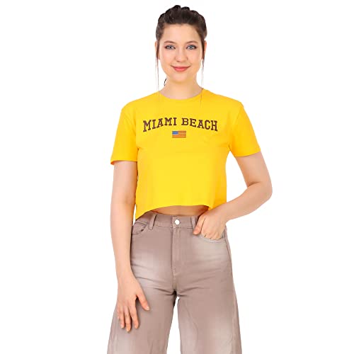 Image of Malachi Women Printed Crop T-Shirts