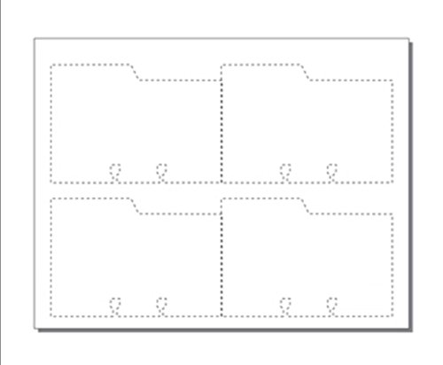 Print-Ready Rotary File Cards w Left Tab (3