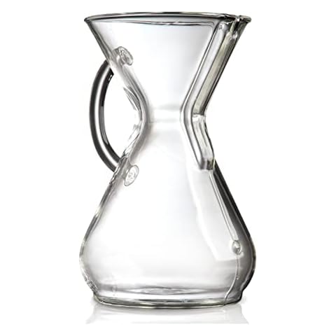 Chemex Pour-Over Glass Coffeemaker - Glass Handle Series - 8-Cup - Exclusive Packaging Cover