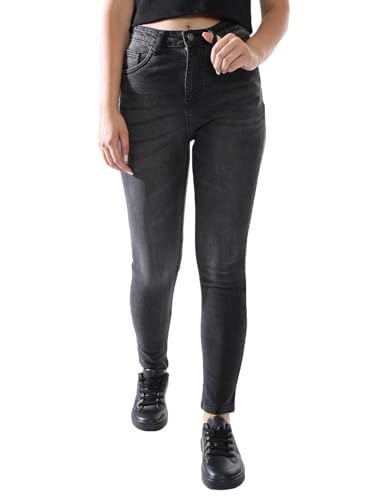 Image of High Star Women Washed Skinny fit Highrise Stretchable Jeans