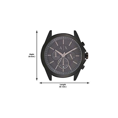 Armani Exchange Stainless Steel Drexler Analog Black Dial Men's Watch - Ax2601, Band Color:Black - Image 6