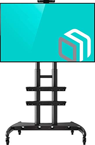 ONKRON Mobile TV Stand TV Cart with Wheels for 55" to 80 Inch