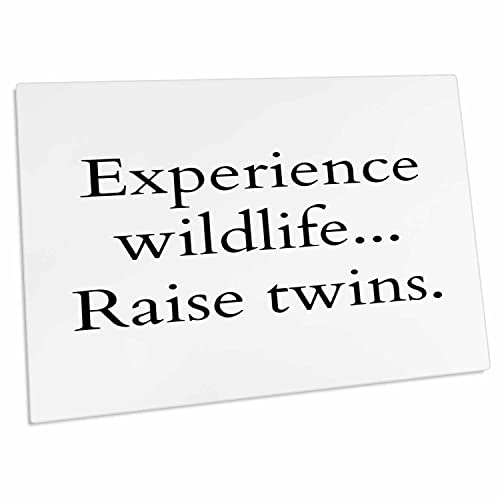 3dRose Experience Wildlife Raise Twins - Desk Pad Place Mats