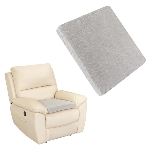 GOSTADY Recliner Cushions for Long Sitting Foam Seat Cushion Soft Tufted Layer for Elderly Seniors, Recliner Chair, Floor Pillow, Office Chair, Car, No Pressure on Thighs, 20X20X3 Inch - Light Grey