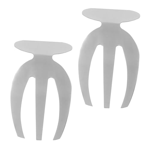 BESPORTBLE 2 piezas Tenedores de Acero Inoxidable para Servir Ensalada Diseño de Garra para Frutas y Verduras Utensilios Prácticos para Cocina y Restaurante