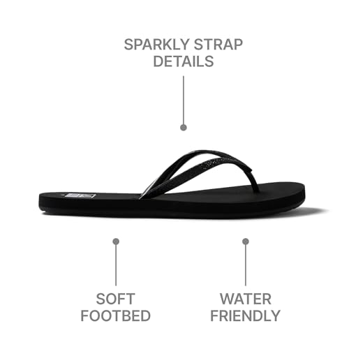 Image of REEF Women's Sandals Stargazer, Glitter Flip Flops for Women With Soft Cushion Footbed