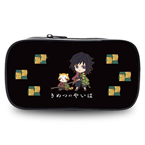 PJDYHA Estuche para BolíGrafos con Compartimentos Estuche para LáPices De De Gran Capacidad TambiéN Se Puede Usar como Bolso para Maquillaje, para Anime Demon Slayer Kamado Nezuko Cover