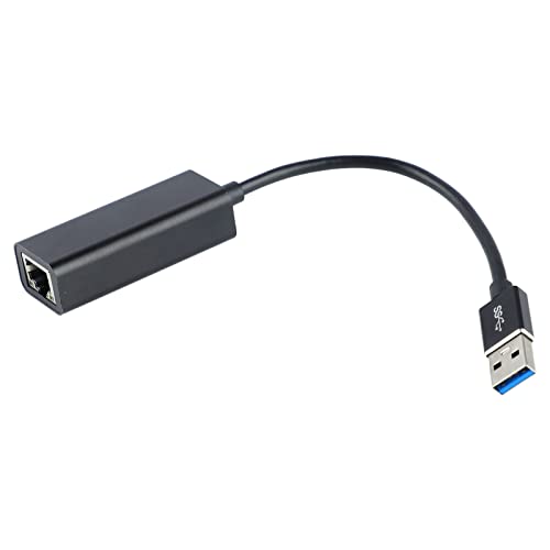 Keenso USB  C  T Ethernet Adapter Converter Protección Doble RJ45 Tableta de Cable Gigabit Negro