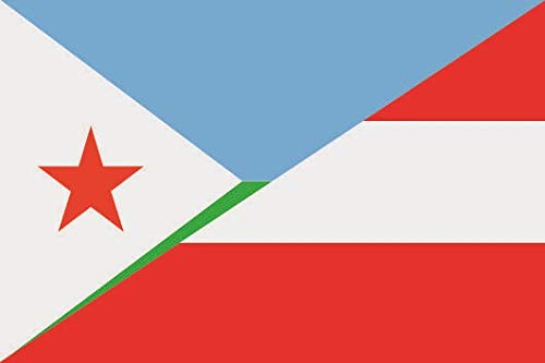 Drapeau de Jibouti Autriche grand format de qualité supérieure U24