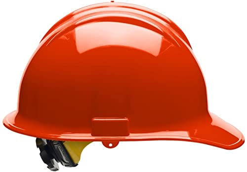 Bullard 30Hor Type I Class E Ansi Z89.1 Non-Vented Cap Style Safety Hard Hat With 6-Point Ratchet Suspension And Cotton Brow Pad, Hi-Viz Orange #TOP3