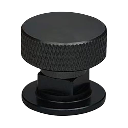 Welding Hood Fasteners, Aluminum Headgear Knobs, Anti-Rust Gasket Design, Sturdy Replacement Kit, Ideal for Soldering Helmet Electrical Repair, 1x1 Inches, Black Color, 1 Piece