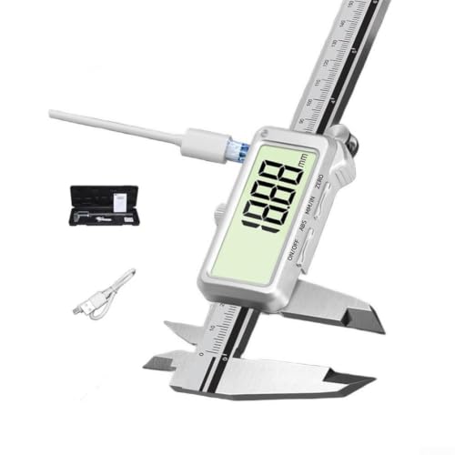 Calibrador vernier digital de acero inoxidable resistente 4