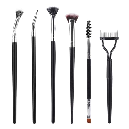 6 Pack Eyelash & Eyebrow Combs Dual-ended Spoolie Mascara Brush and Lash Separator Tool for Eyelash Extensions