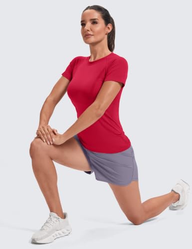 Image of MathCat Seamless Short Sleeve Workout Tops for Women