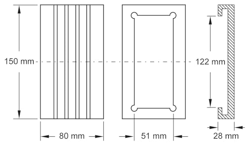 KS Tools 160.0528 Gummiauflage 25 für Romeico Hebebühnen, 150 x 80 x 28 mm