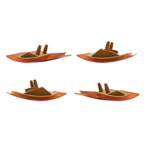 Brock Replacement Lower & Upper Signal 4 Piece Side Marker Lamp Driver And Passenger Set Compatible With 1994-2002 C/K Pickup Truck #TOP7