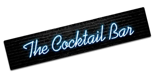 Bar Runner Mat - Small The Cocktail Bar printed home bar mat L742