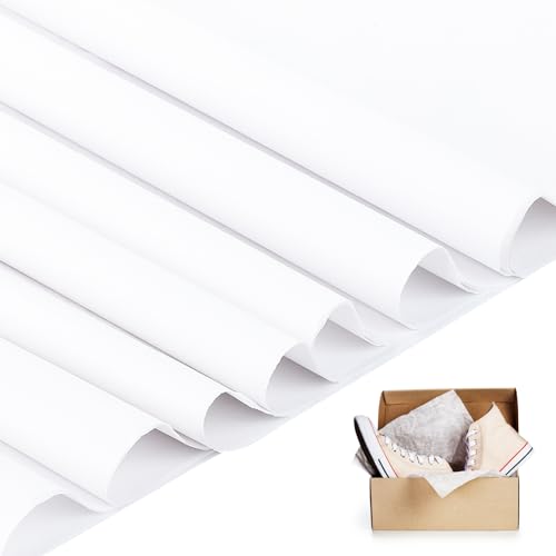 200 Pcs Acid Free Archival Tissue Paper Archival Packing No Acid Unbuffered Interleaving White Tissue Paper Bulk for Storing Clothes Textiles Jewelries (20×30 inch)