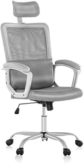 OLIXIS Ergonomic High Back Office Chair – Breathable Mesh with Adjustable Headrest and Lumbar Support, Executive Padded Ar...