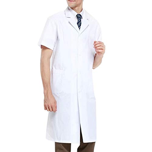 Roks PrimeSurgicals Lab Apron Men Knee Length Half Sleeves(100% Cotton) (30)