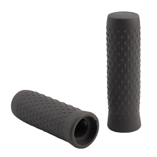 Yhenlovtt Puños largos para manubrio con diseño Max G30 Electric Having – Cubierta de goma antideslizante para patinete de silicona granular y corto (gris)