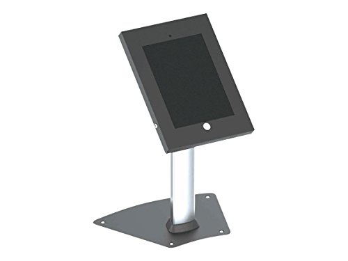 Image of Pyle Anti-Theft Tablet Security Stand Kiosk - Aluminum Metal Countertop Desktop Desk Table Mount Tablet Case Holder w / 14 Inch Pole, Tilt Adjustable, Designed for iPad 2 3 4 Air Tablets PSPADLK12