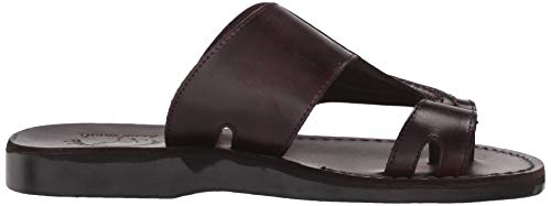 Jerusalem Sandals Peter - Leather Toe Strap Sandal - Brown #TOP5