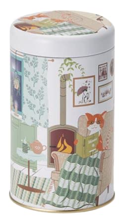 Cha Cult teemando® Dose Oskar, 150 g Weißblech, rund, Stülpdeckel H 14,5 cm, Ø 8,5 cm