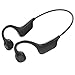KualaLup Bone Conduction Headphones, Bluetooth 5.3 Wireless Open Ear Headphones with Mic, IPX7 Sweatproof Sport Headset for Running Cycling Workout (Black)