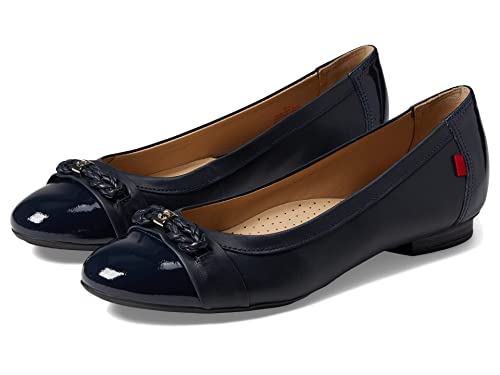 Marc Joseph New York Park Ave Dress Flats for Women – Calf Leather Upper – Injected Rubber Sole – Slip-on