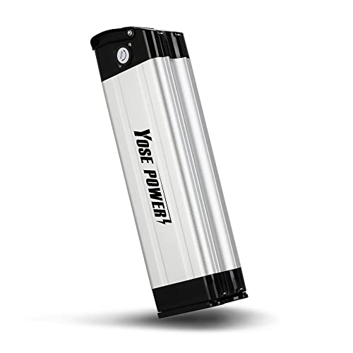 Yose Power 36V13Ah Ebike Battery XH370-10J Silver Fish Lithium-ion Pedelec Battery with Charge for 250W/ 350W/ 500W/ 700W Electric Bike Bicycles Folding Bike Mountain Bike Motor