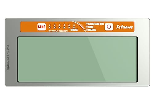 Image of Tefuawe Hand Series 2x4 1/4 Digital Auto Darkening Welding Lens, Low Amps 2A Tig, Shade 9, for Sugar Scoop and Pipeline Welding Hood