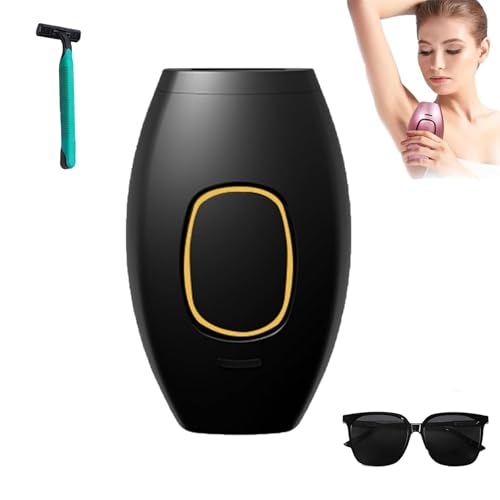 Depiladora Laser Mujer，Ipl Depiladora De Luz Pulsada，Para Rostro, Axilas, Piernas Y Cuerpo, Depiladora Mujer，Para Hombres Y Mujeres (Negro)