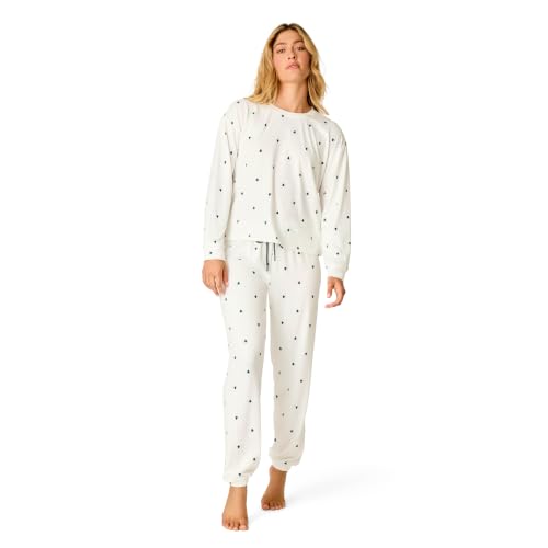 Image of PJ Salvage Women's [Amazon Exclusive] Cloud Jersey Jogger Pajama 2-piece Pj Set