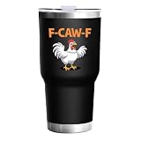YFKFYTG F-CAW-F Chicken Tumbler Coffee Tumblers 30 oz Tumbler with Lid and Straw Insulated Tumblers Stainless Steel Tumbler
