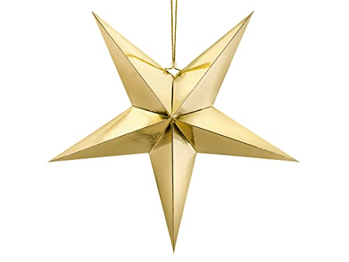 P&D Deko-Stern 70 cm, Pappe, Gold