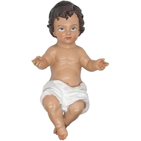 VILLAGE GIFT IMPORTERS 10" Nativity Baby Jesus | Christ Child for Creche | Christmas Figurine for Manger Scene | Spiritual Holiday Decoration for Indoor Use | Place on Table or Under Tree Cover
