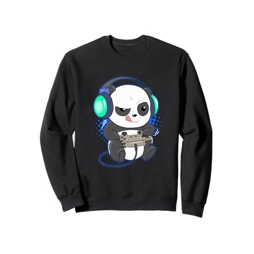 Niedlicher Gaming Panda Video Game Computer Videogame PC Sweatshirt