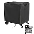 Andacar Outdoor Grill Cover for Weber 22 Inch Performer Charcoal, Waterproof Heavy Duty Smoker BBQ Grill Cover for VEVOR 22 Inch Portable Grill with Cart-45x33x38 in