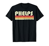 PHELPS Surname Funny Retro Vintage 80s 90s Birthday Reunion T-Shirt