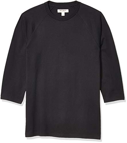 Amazon Brand - Goodthreads Men's Soft Cotton Baseball T-Shirt, Black, Large
