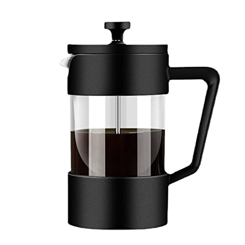 TERNCOEW Olla de presión de vidrio grueso para el hogar, filtro francés, cafetera, tetera, cafetera, cafetera, cafetera hecha a mano