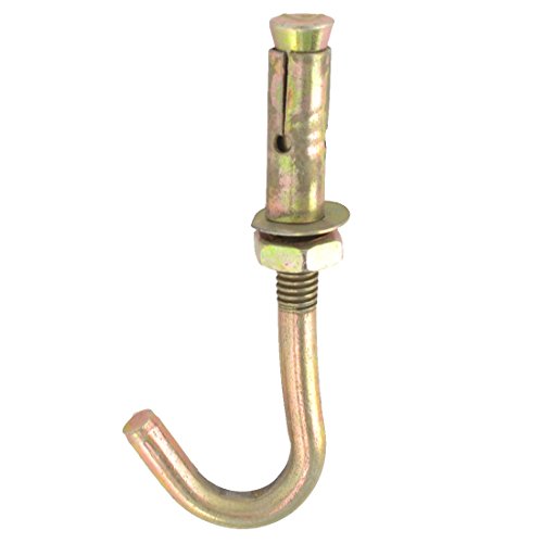 Aexit Hardware Tool Collated Nails Brass Tone Metal Wall Fixing Expansion Anchor Fastener Bolt Open Roofing Nails Cup Hook