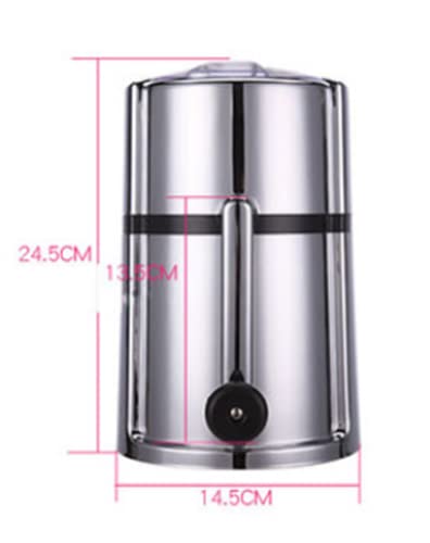 Xkong Manual Ice Crusher With，Ice Crusher ，Manual Rotary Ice Crusher，Crushes Ice To Your Desired Fineness ，Non-Slip Easy To Use Ice Crusher Hand Crank #TOP1